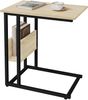 Beistelltisch 'Franz' aus MDF, Gestell aus Metall, Hell Eiche Bild 1