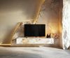 Lowboard Cuor 150 cm Keramik Minas Melange Weiß-Beige 1 Klappe 1 Schubfach Schwebend Bild 2