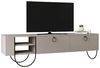 Dmora - Fernsehschrank Malina, Ständer für Wohnzimmerfernseher, Niedriges Wohnzimmer-Sideboard, TV-Ständerbasis, 150x36 h44 cm, Beige Bild 2