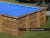 Sommerabdeckung für GRE Echtholzpools - rechteckig - 400 Mikronen 268 x 268 cm für Carra neues Modell 790205 (305 x 305 x 119 cm) Bild 2