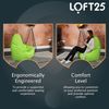 Loft 25 Gaming Sitzsack Outdoor | Gaming Sessel für den Innenbereich des Wohnzimmers im Freien | Wasserbeständig | Ergonomisches Design zur Körperunterstützung | Langlebig und Bequem (Kalk, Sitzsack) Bild 5