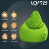 Loft 25 Gaming Sitzsack Outdoor | Gaming Sessel für den Innenbereich des Wohnzimmers im Freien | Wasserbeständig | Ergonomisches Design zur Körperunterstützung | Langlebig und Bequem (Kalk, Sitzsack) Bild 4