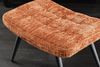 riess-ambiente Fußhocker SCANDINAVIA rostbraun/schwarz - Chenille Cremona, Metallbeine, modern (Einzelartikel, 1 St), gepolsteter Hocker - ideal für Schlaf-, Wohnzimmer, Garderobe & Sessel Bild 5
