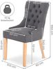 Raburg Esszimmerstuhl Polsterstuhl mit Chesterfield-Design, Beine Holz, Isabella (2er-Set), eleganter Küchenstuhl im Landhausstil, Steppung, Belastbarkeit 110 kg Bild 3