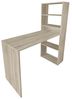 DUÉRMETE ONLINE Cambria, Schreibtisch mit Regal, Computertische, Farbe, praktisch und funktional, Holz, 122 x 53,2 x 140 cm Bild 4