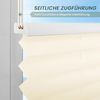 Plisseerollo ohne Bohren Klemmfix 95x120 cm(BxH) Beige Jalousie Sonnenschutz Easyfix Faltrollo Lichtdurchlässig Rollo für Fenster & Tür Bild 4