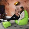 Loft 25 Sitzsack Spielerstuhl | Sitz Sitzsack für den Innenbereich des Wohnzimmers im Freien | Wasserbeständig | Ergonomisches Design zur Körperunterstützung (Kalk, Sitzsack Set) Bild 2