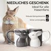 MiaMio Tasse Küssende Hasen Tassen Set (2 x 400 ml) Kaffeetassen Geschenkset, 2-tlg. Bild 5