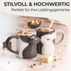 MiaMio Tasse Küssende Hasen Tassen Set (2 x 400 ml) Kaffeetassen Geschenkset, 2-tlg. Bild 3