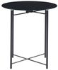 Beistelltisch Ödeshög mit Glasplatte 45xØ42cm Schwarz [en. casa] Bild 4