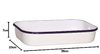 Auflauf-Brat-Back-Lasagneform HUSUM aus Emaille, 36 cm / Karl Krüger Bild 3