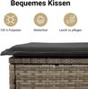 vidaXL 5-tlg. Garten-Sofagarnitur mit Kissen Grau Poly Rattan 3265722 Bild 5