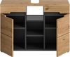 furnling Waschbeckenunterschrank Cano 2 Türen, 3 offene Fächer, Badschrank, Badunterschrank, 80 cm breit Bild 5