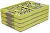 keeeper 4x Stabile Profi-Klappboxen mit Soft-Touch Griffen, 54 x 37 x 28 cm, 45 l, Ben, Grün/ Taupe Bild 3