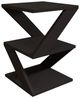 Hanah Home Stylish Side Table with Wall-Mount Option, Black & Oak, 29.6 x 54.2 x 29.6 cm | 100% Melamine Coated Particle Board, 18 mm Thick | Versatile Storage Solution Bild 5