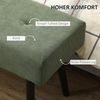 HOMCOM Polsterbank mit Cordbezug, Metallbeine (Schuhbank, 1-St, getuftete Bettbank), für Schlafzimmer, Wohnzimmer, Flur 100 x 36 x 45 cm Grün Bild 4