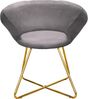 GARDENIA Vellutino Rundsessel London Grau, 65 x 59 x 74 cm Bild 5