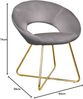 GARDENIA Vellutino Rundsessel London Grau, 65 x 59 x 74 cm Bild 2