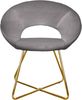 GARDENIA Vellutino Rundsessel London Grau, 65 x 59 x 74 cm Bild 3