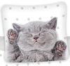 Carbotex Bettwäsche Katze - Bettwäsche-Set mit Katzenbaby-Motiv, 135x200 & 80x80 cm, Baumwolle, 100% Baumwolle Bild 2