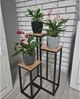 Ruhhy Ablageregal Blumenregal Standblumenständer, Spar-Set 3-tlg, Bietet Platz für drei Pflanzen in unterschiedlichen Höhen Bild 5
