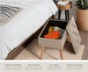 tectake Bank Sitzbank, gepolstert, in Leinenoptik Bild 5