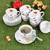 MamboCat Tasse 6er Set Marie Kaffeetassen mit Untertassen 6 Personen Porzellan Tee, Porzellan Bild 3