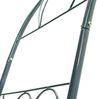 BAKAJI Gartenbogen für Rosen, Kletterpflanzen, aus Metall, 153 x 35 x 233 cm, Farbe Dunkelgrün Bild 3
