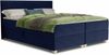 Boxspringbett Fren mit 2 Bettkästen - Doppelbett mit Bonell-Matratze und Topper, Polsterbett, Bett mit Holzfüße, Schlafzimmer (Dunkelblau (Kronos 09), 160 x 200 cm) Bild 1