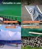 NEMAXX PLA34 Premium Abdeckplane 300x400 cm weiß mit Ösen, 650 g/m² PVC wasserdicht&reißfest - hochwertige Plane universell für LKW, Pool, Holz Gartenmöbel - Abdeckung, Schutzplane, Gewebeplane, 12m² Bild 4
