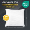 LILENO HOME Kissen 60x60 (1er Set) – 95 °C waschbar, Oeko-Tex & Made in DE – Allergiker Kopfkissen 60x60 anpassbar für himmlischen Schlaf – Haut schmeichelndes & geruchsfreies Pillow Bild 5