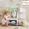 AIYAPLAY Kinderregal mit 7 Regalen, Bücherregal aus Holz 1-tlg, für Kinderzimmer, Spielzimmer, Weiß Bild 2