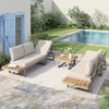 Flieks Massivholzbett, Daybett Kinderbett 90x200 cm mit Schreibtisch Steckdose 2 Schubladen Bild 3
