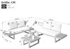 Flieks Massivholzbett, Daybett Kinderbett 90x200 cm mit Schreibtisch Steckdose 2 Schubladen Bild 2