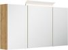 Magnolia Home Badmöbel-Set Badmöbel Set Taifun 2tlg. 100 cm mit Spiegelschrank eiche gold Bild 4