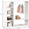 IDIMEX Kinderkleiderschrank RAFAEL Kinderschrank mit Kleiderstange kinderregal standgarderobe Kiefer Bild 3