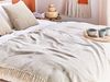 Kuscheldecke YARSA Baumwolle 125 x 150 cm Beige Bild 2