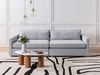 beliani 'VINSTRA' 3-Sitzer Sofa, Stoff grau, 250 x 125 x 80 cm Bild 2
