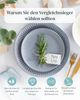 Steingut Geschirrset 6 Personen Hygge 18 tlg. TESTSIEGER, Traumhaftes Skandinavisches Steingut Geschirr Set, Schüssel- und Teller Set, Tafelservice 6 Personen, Geschirrsets Pure Living in Graublau Bild 2