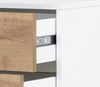 Schildmeyer Kimi Highboard 144250, Eiche Landhaus/kreideweiß, 40,5 x 33,1 x 105,2 cm Bild 5