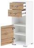 Schildmeyer Kimi Highboard 144250, Eiche Landhaus/kreideweiß, 40,5 x 33,1 x 105,2 cm Bild 4