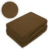 Doppelpack Marke Frottee Spannbettlaken Schokobraun 90 x 200 cm Bild 2