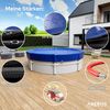 Arebos Pool-Abdeckplane rund, 2-in-1 Poolplane, Sommer&Winter Abdeckung, Ø 420-610 cm, Wasser- & wetterabweisend für ganzjährigen Einsatz Bild 3