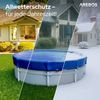 Arebos Pool-Abdeckplane rund, 2-in-1 Poolplane, Sommer&Winter Abdeckung, Ø 420-610 cm, Wasser- & wetterabweisend für ganzjährigen Einsatz Bild 5