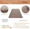 Carpetsale24 Shaggy Hochflor Teppich Läufer Flur 80x150 cm Beige - Weicher, Flauschiger Teppich Wohnzimmer – Moderner, Rutschfester Badezimmerteppich & Küchenläufer, Bettvorleger Schlafzimmer Bild 3