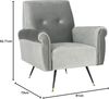 SAFAVIEH Modern Upholstered Accent Chair, in Light Grey Bild 2