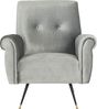 SAFAVIEH Modern Upholstered Accent Chair, in Light Grey Bild 3
