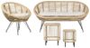 Lounge Set mit Tisch MARATEA CESENATICO Rattan Natürlich Bild 1
