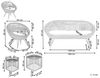 Lounge Set mit Tisch MARATEA CESENATICO Rattan Natürlich Bild 3