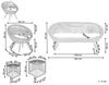Lounge Set mit Tisch MARATEA CESENATICO Rattan Natürlich Bild 3